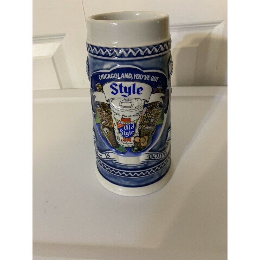 Old Style‎ G. Heileman Beer Stein Chicago Chicagoland "You've got Style" 1982